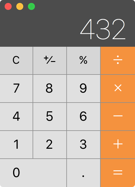Calculator OS X App