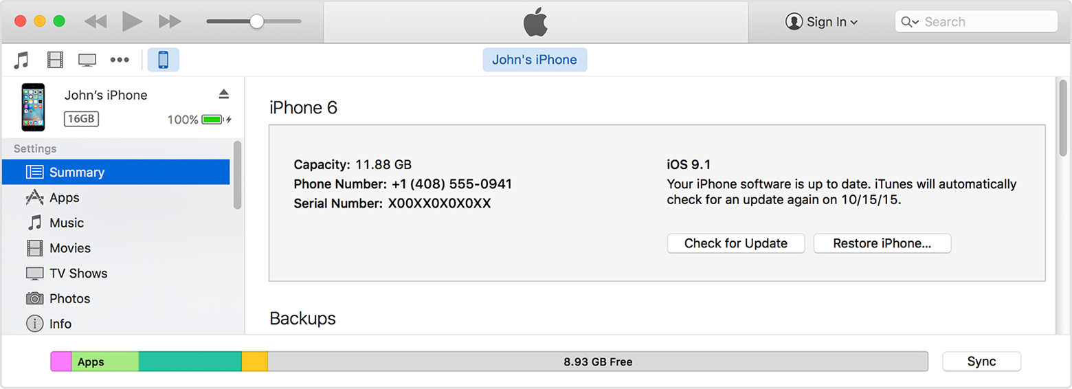 itunes restore errors - iTunes restore screen