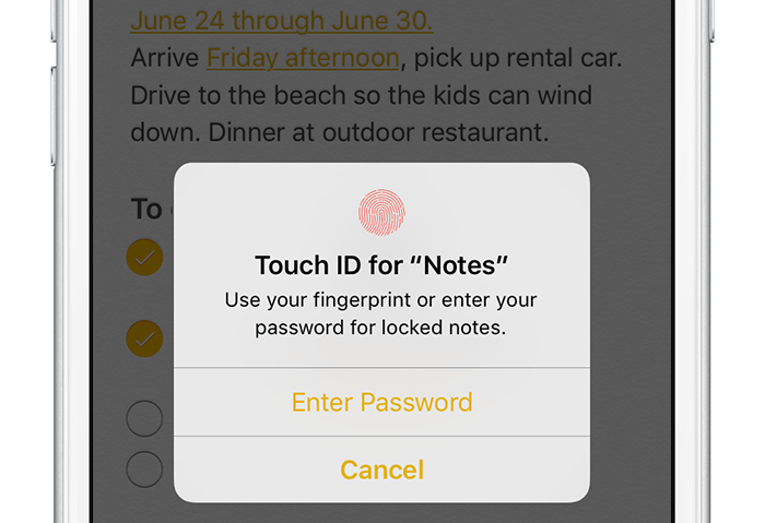 iOS 9 Notes Touch ID protection image 003