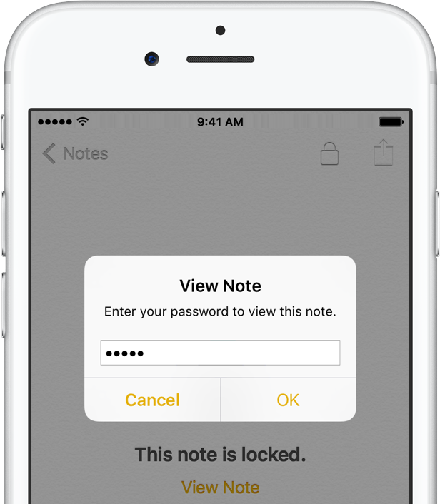 iOS 9 Notes password protection iPhone screenshot 004