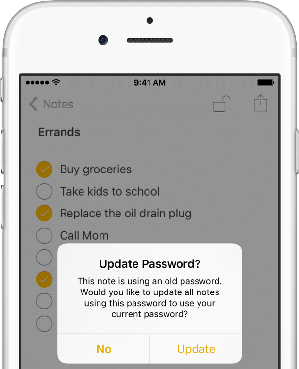 iOS 9 Notes password protection iPhone screenshot 009