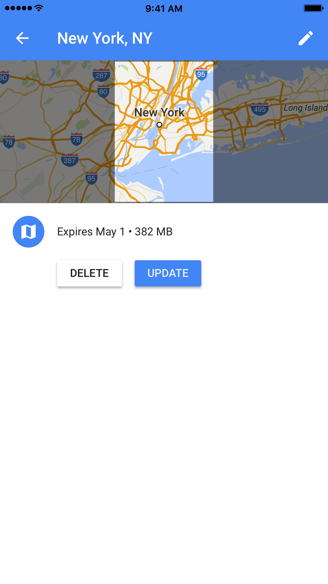 google maps for offline use