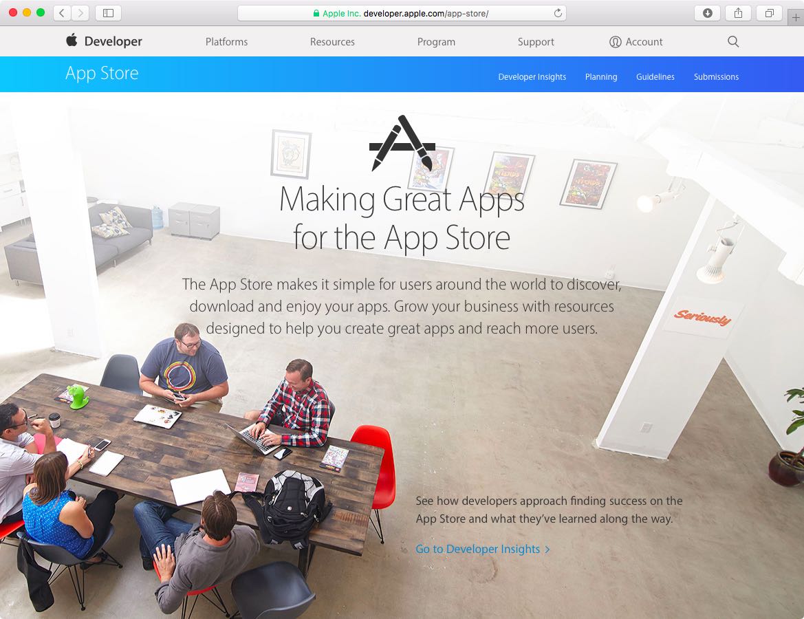 New App Store webpage web screenshot 001