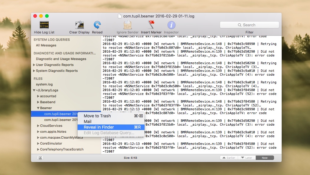 OS X El Capitan Console Mac screenshot 001