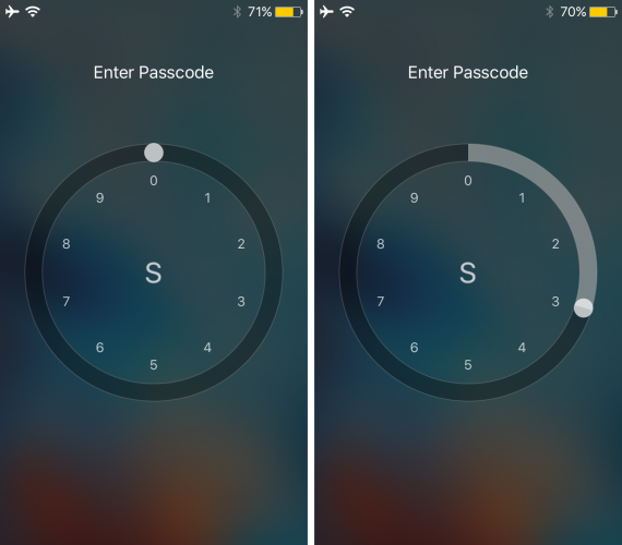 'SlideMe' gives your iPhone a rotary-style passcode unlock screen