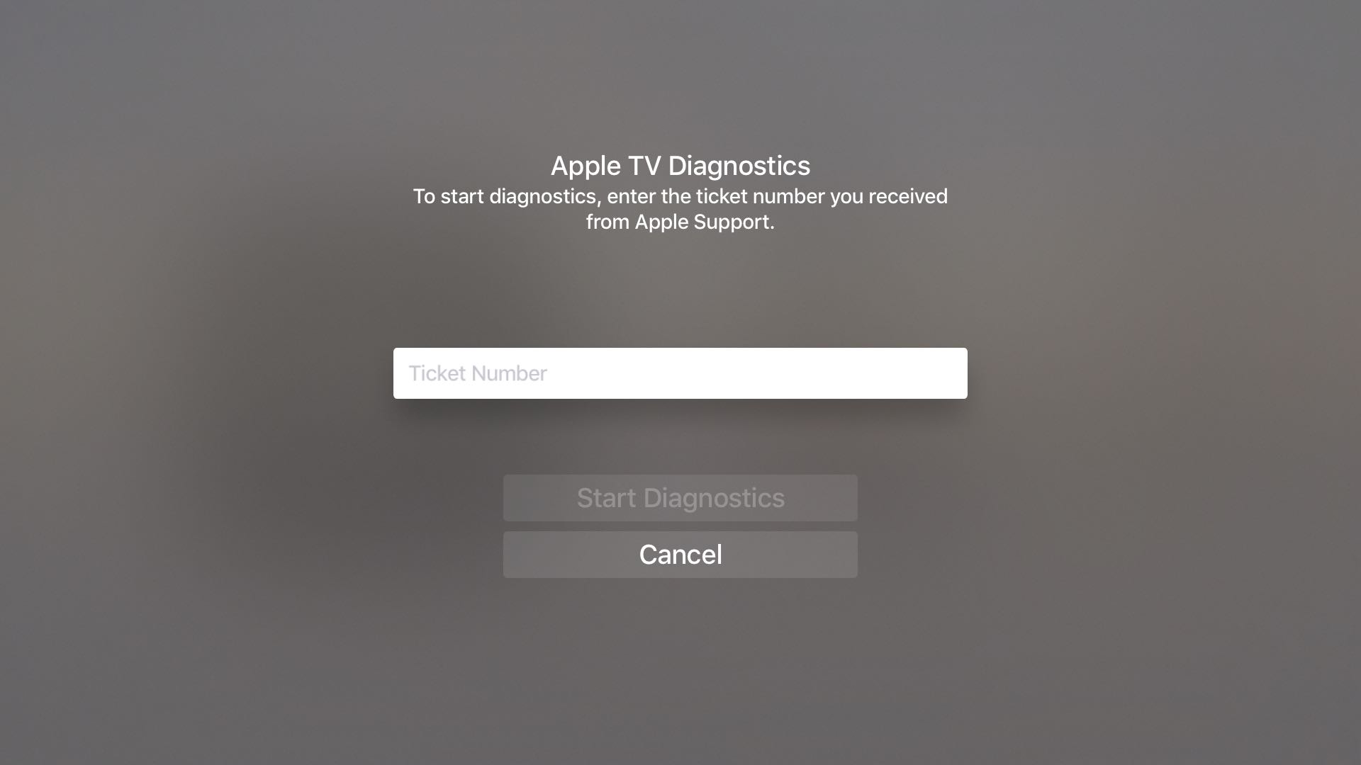 tvOS 9.2 Diagnostics mode Apple TV screenshot 001