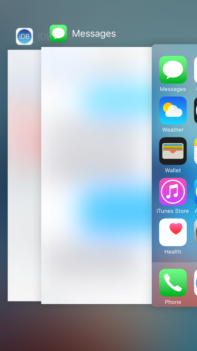 ASBlur blurs app switcher previews in iOS 9