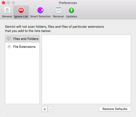 Gemini 2.0 for OS X Settings Mac screenshot 002