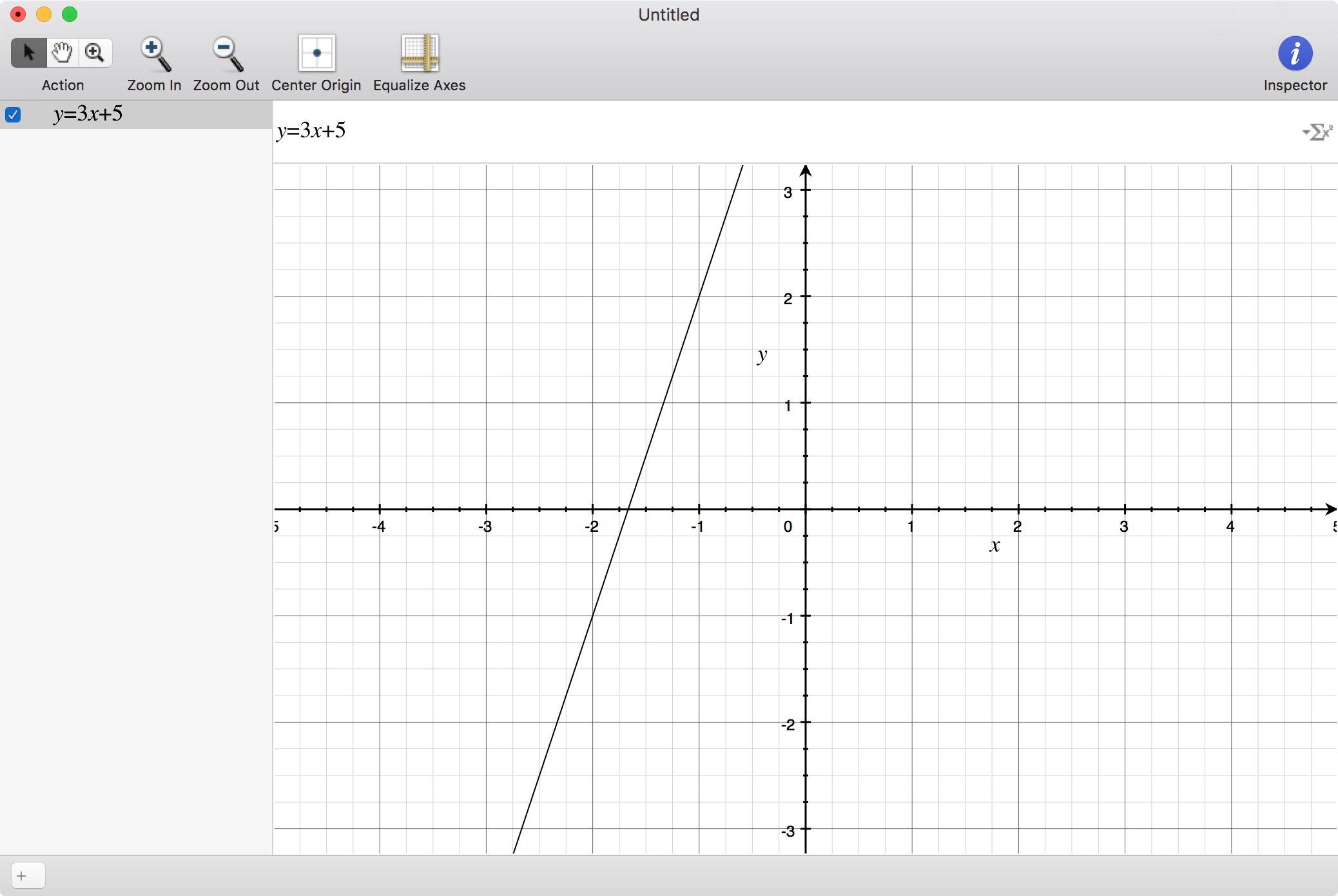 Graphing an equation on a Mac