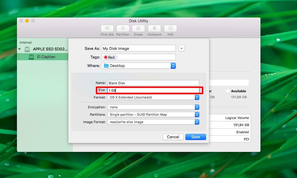 How to create blank images Disk Utility Mac screenshot 004