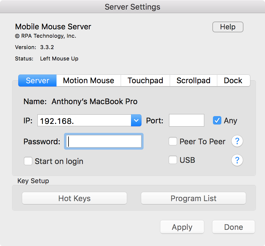 Mobile Mouse Server Software 1