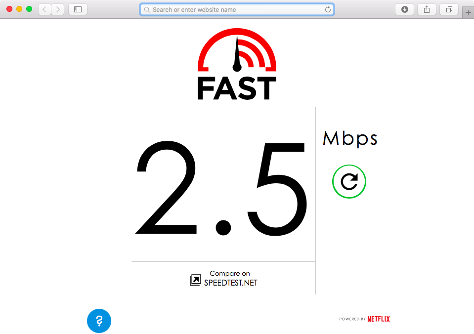 Netflix Internet download speed test web screenshot 001