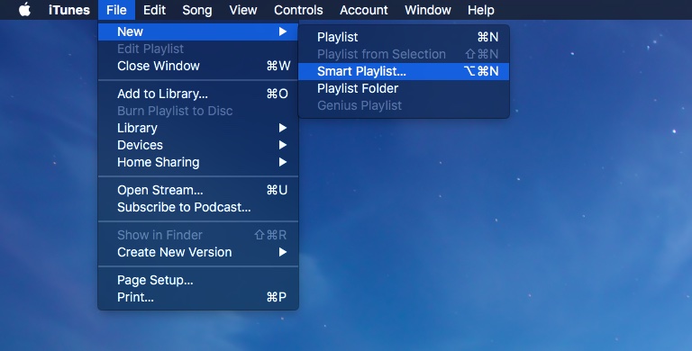 OS X El Capitan how to create iTunes smart playlist of Apple Music songs no longer available for streaming Mac screenshot 001