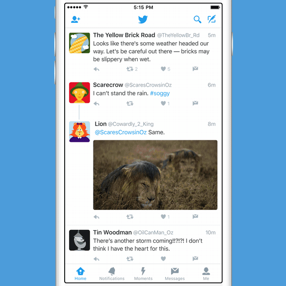 Twitter for OS X Moments tab animation 001