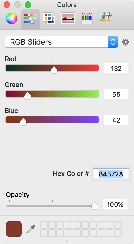 Using RGB sliders in Pixelmator on Mac