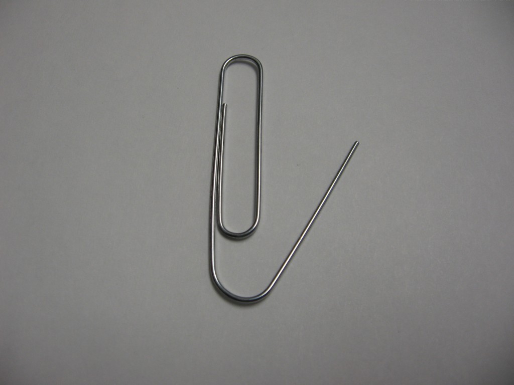paperclip as a SIM eject tool