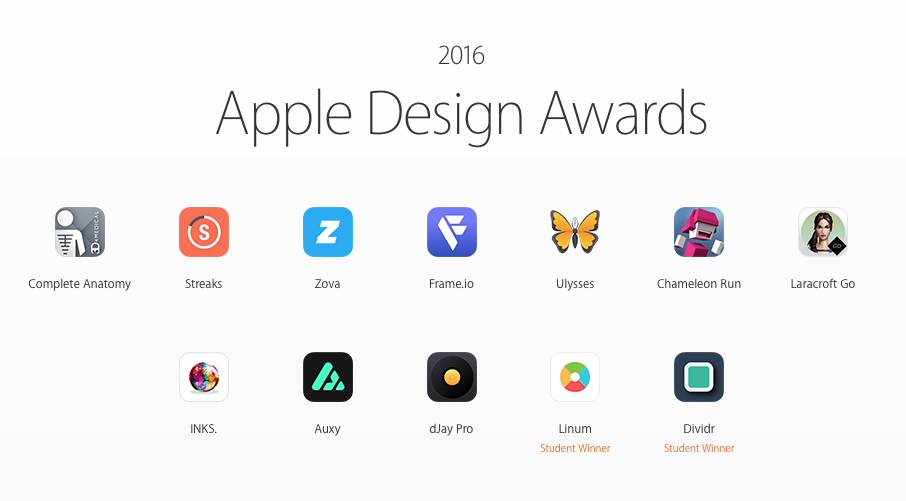 2016 design awards