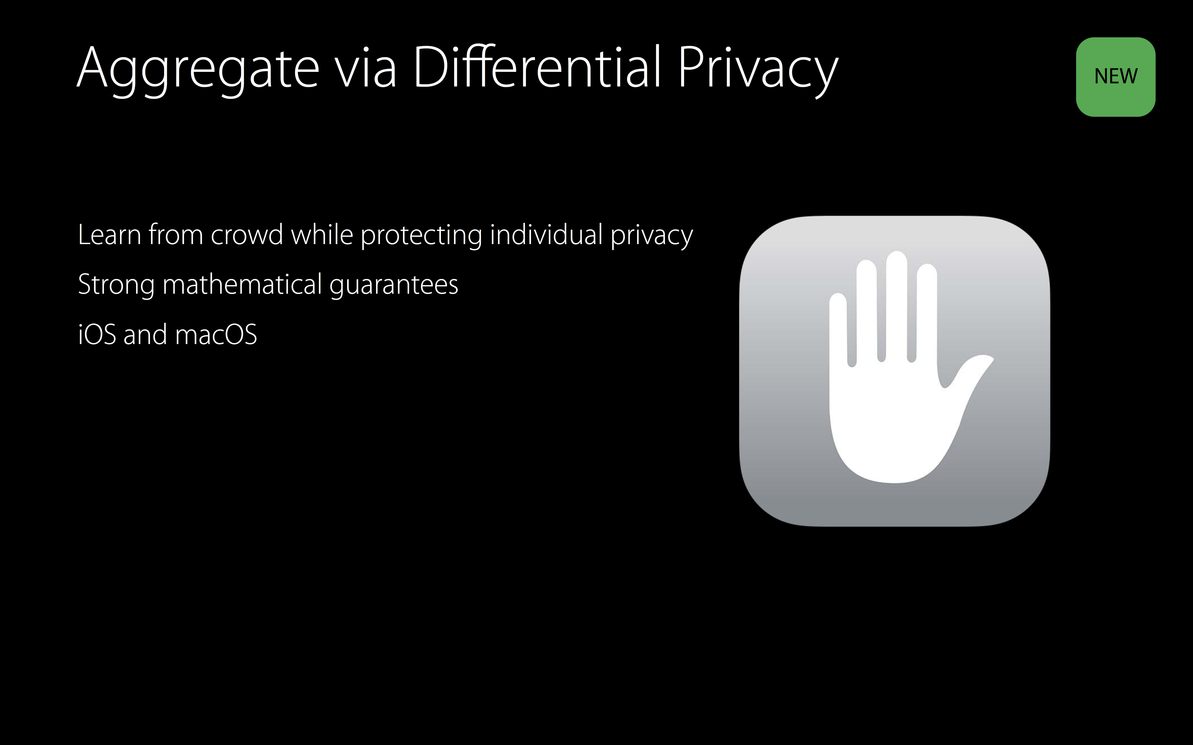 Apple Differential Privacy WWDC 2016 slide 003