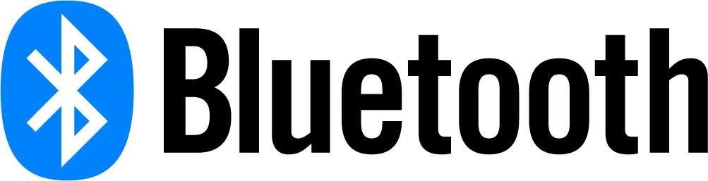 Bluetooth 5 logo horizontal black lettering