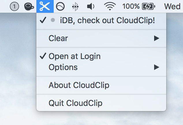Cloudclip Mac Menu Bar Icon