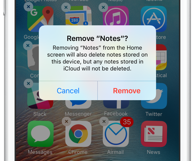 Delete stock apps iOS 10 iPhone screenshot 002