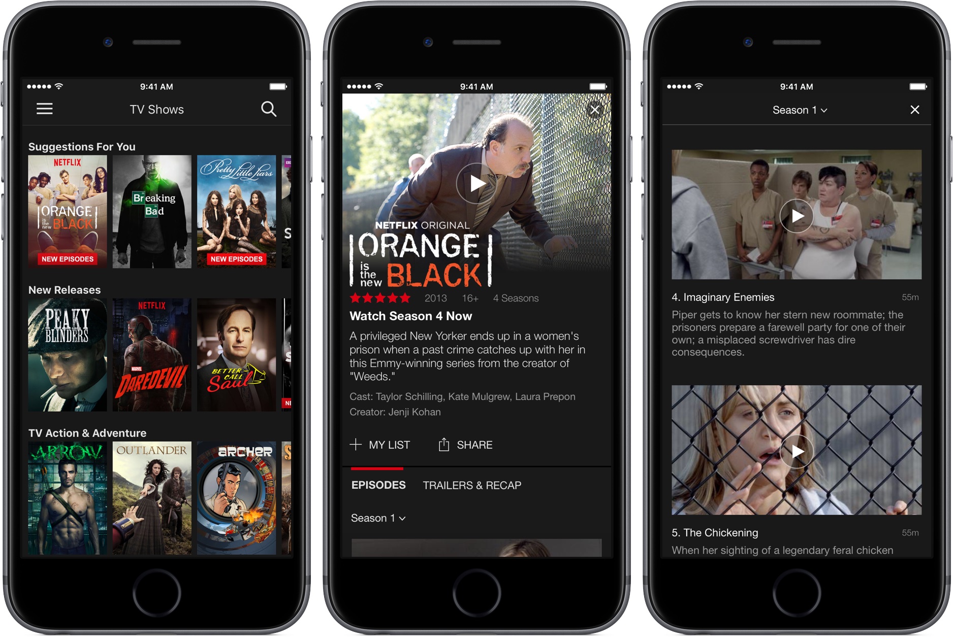 Netflix 8.7 for iOS space gray iPhone screenshot 001