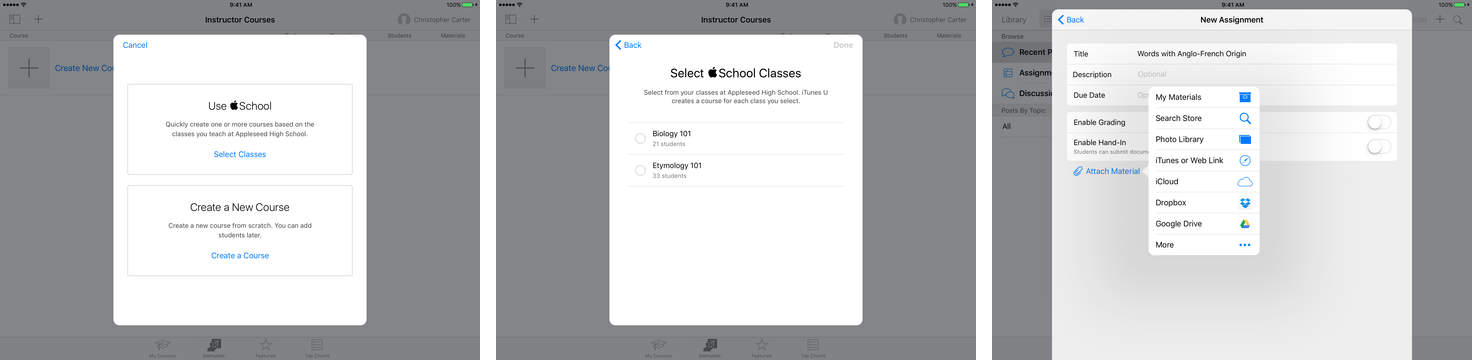 iTunes U 3.3 for iOS iPad screenshot 001