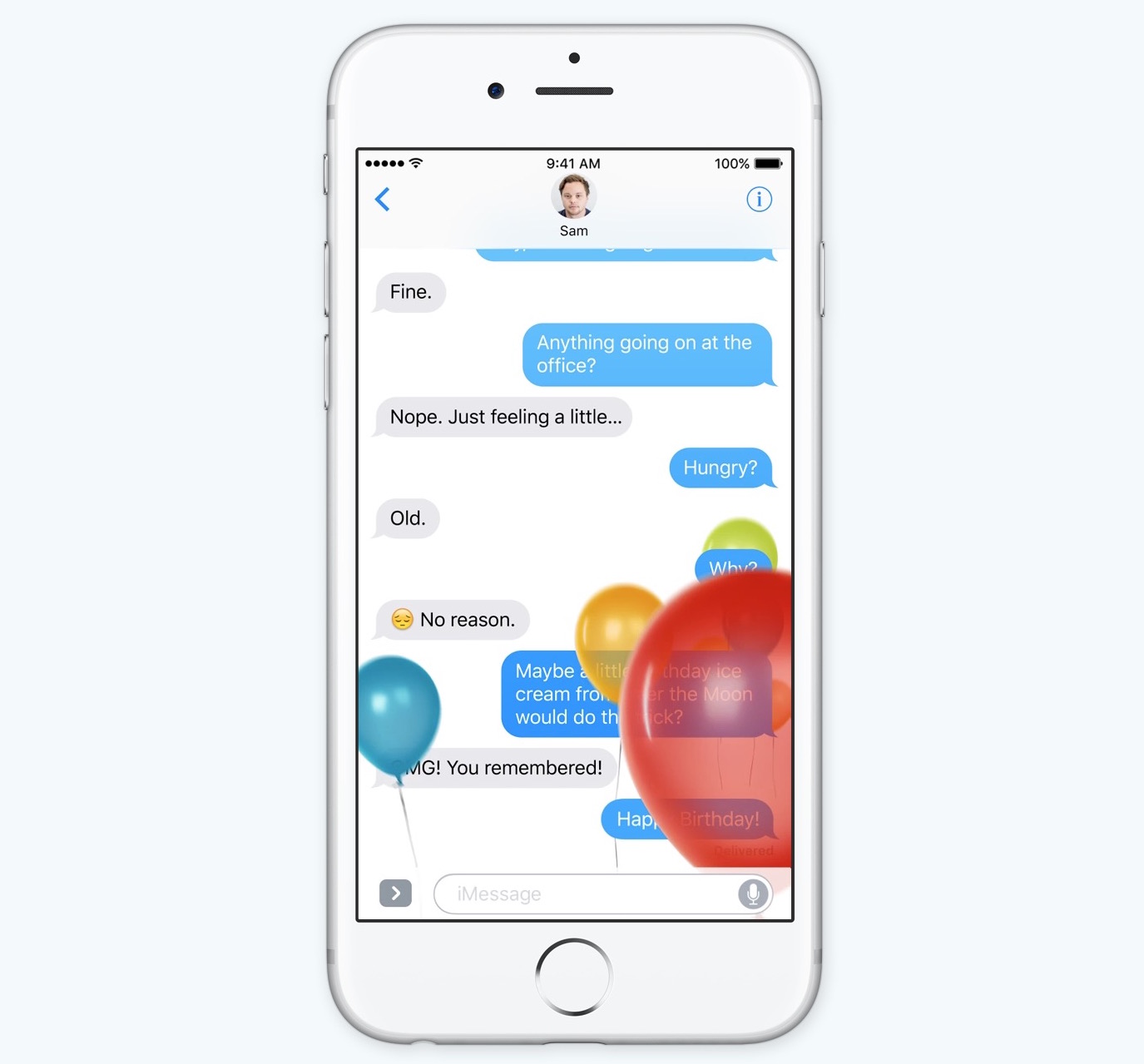 ios 10 messages background animation