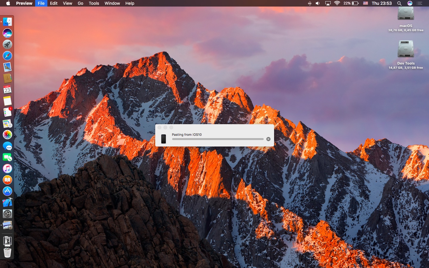 macOS Sierra Universal Clipboard image Mac screenshot 002