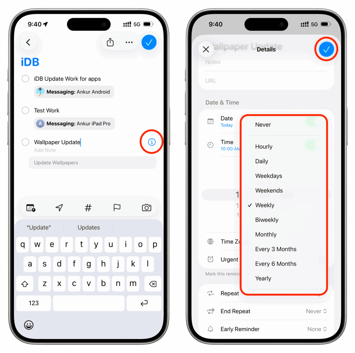 How to set up repeating reminders on iPhone, iPad, Mac