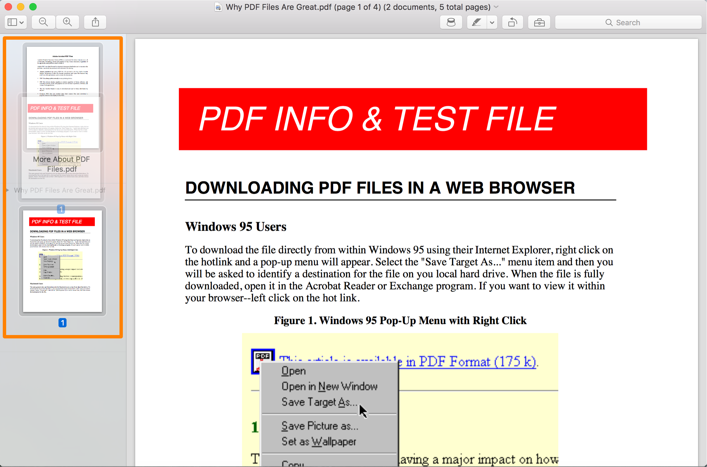 combine pdfs mac Click and Drag