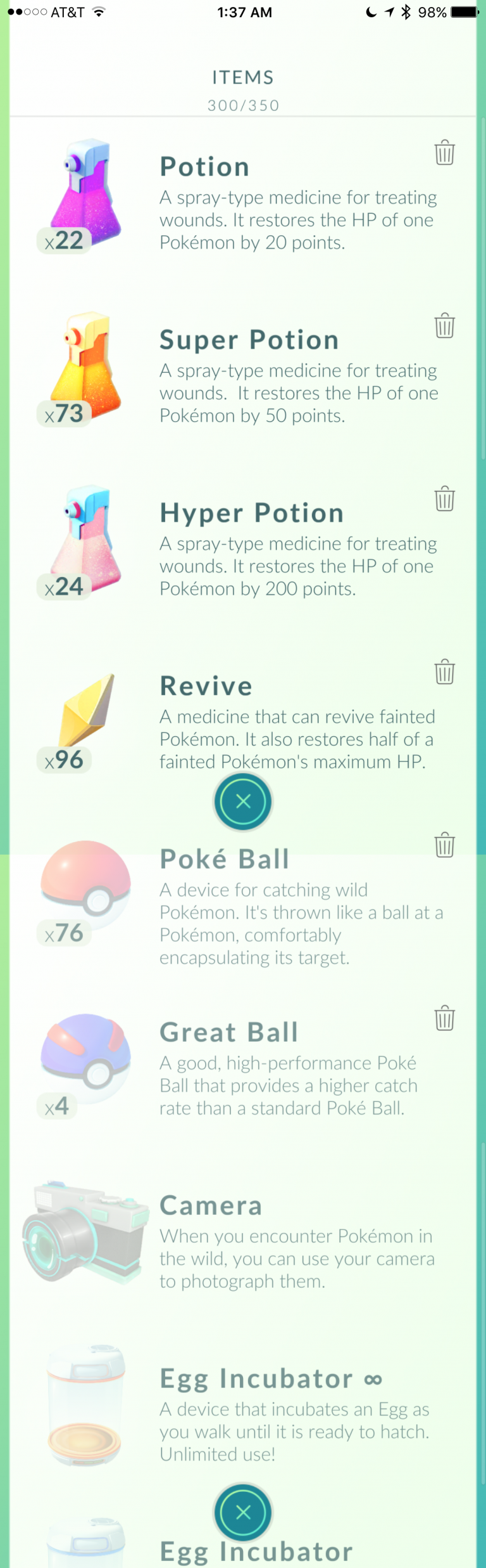 Pokemon Items Menu Pokémon Go: Items , List of items in Pokémon GO – DIKAZK