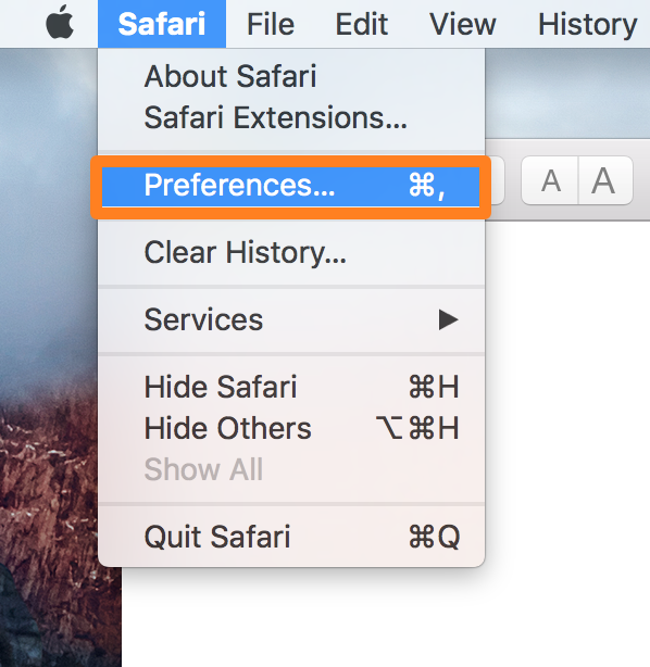 Safari Mac Preferences
