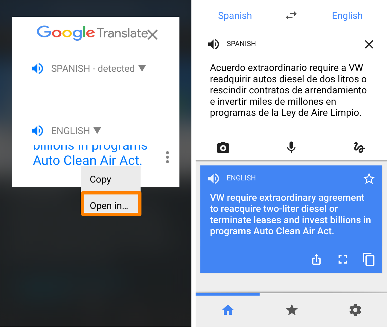 Tap to Translate Open in Google Translate for iOS Jailbreak