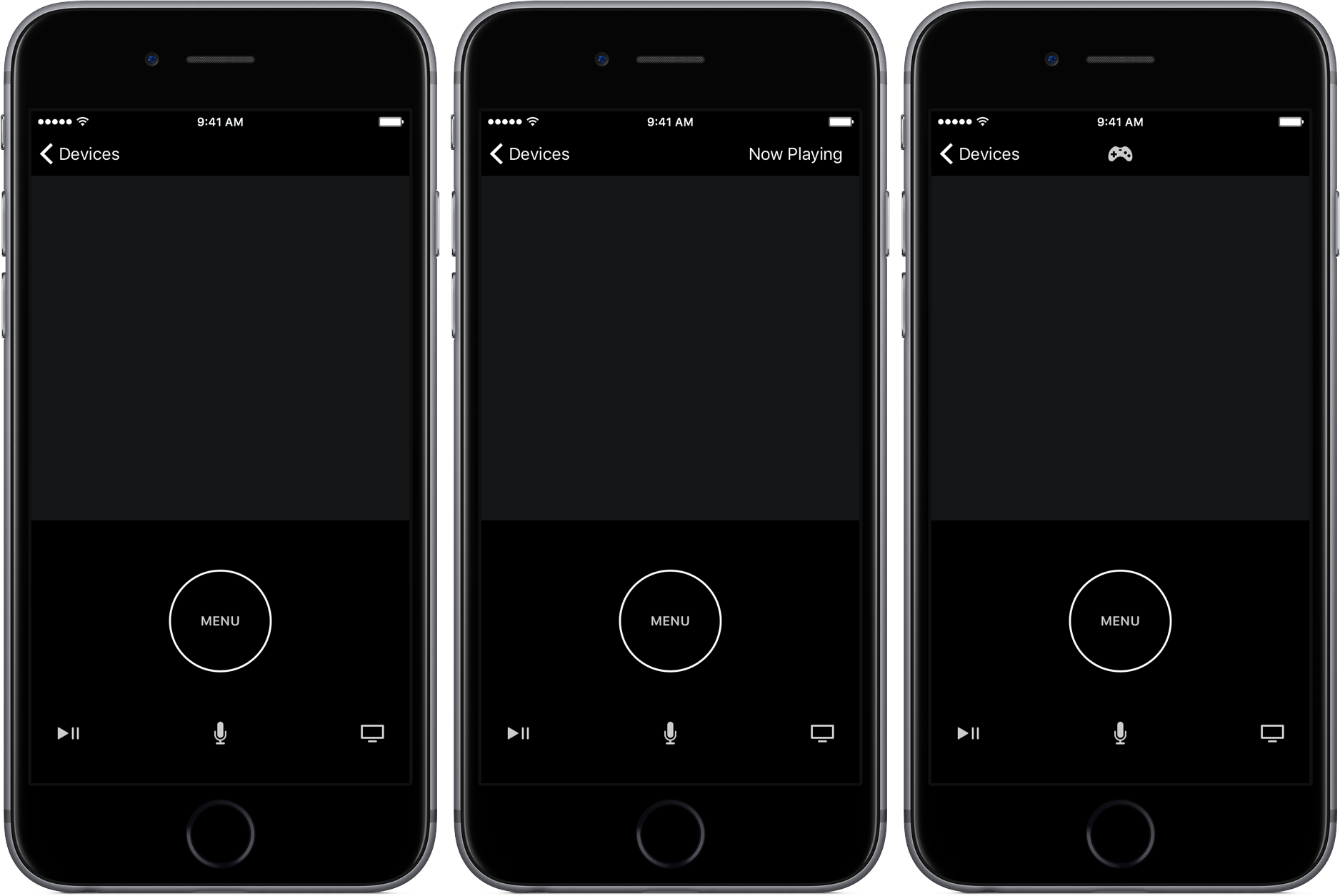 iOS 10 Apple Remote app space gray iPhone screenshot 003