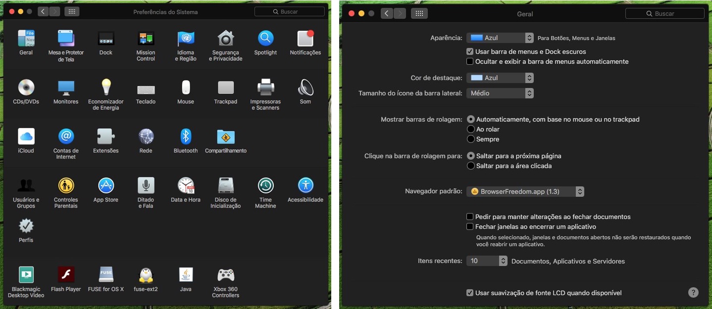 macOS Sierra Dark Mode System Preferences Guilherme Rambo 001