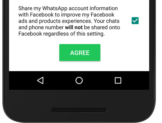 How to opt out of WhatsApp Facebook account sharing screenshot 001
