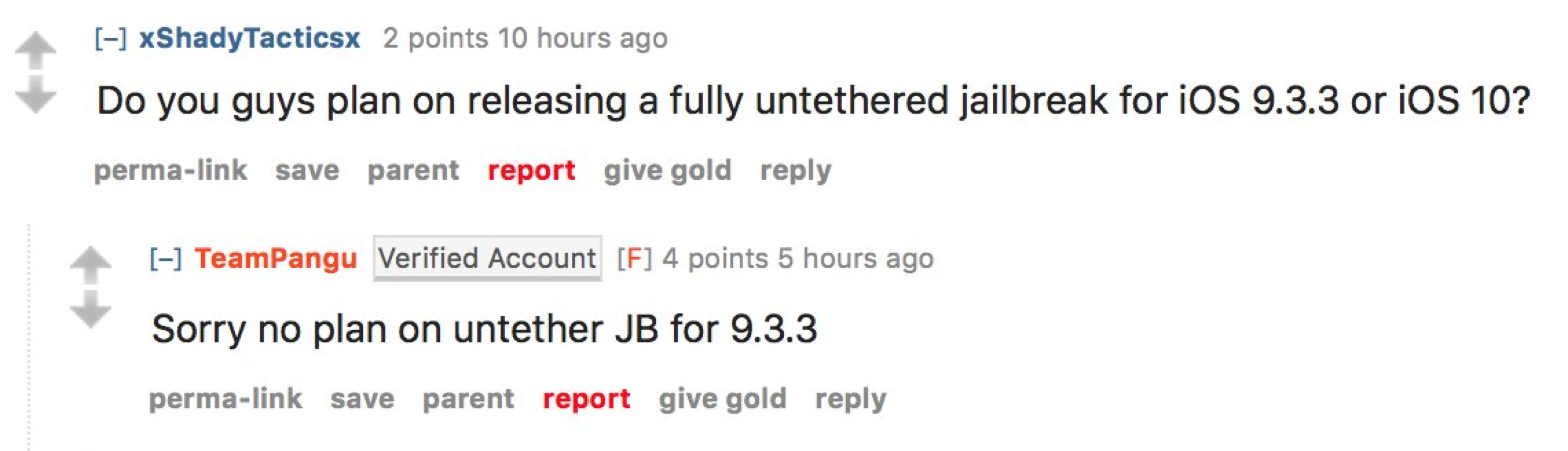 Pangu Denies Untethered iOS 9.3.3 jailbreak