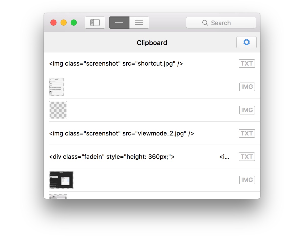 Pastebot for macOS clipboard Mac screenshot 001