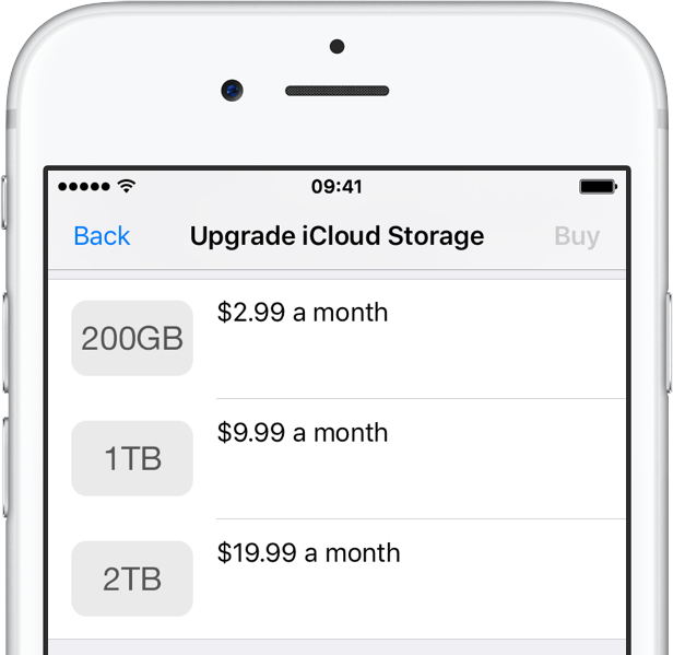 iCloud 2TB Storage tier