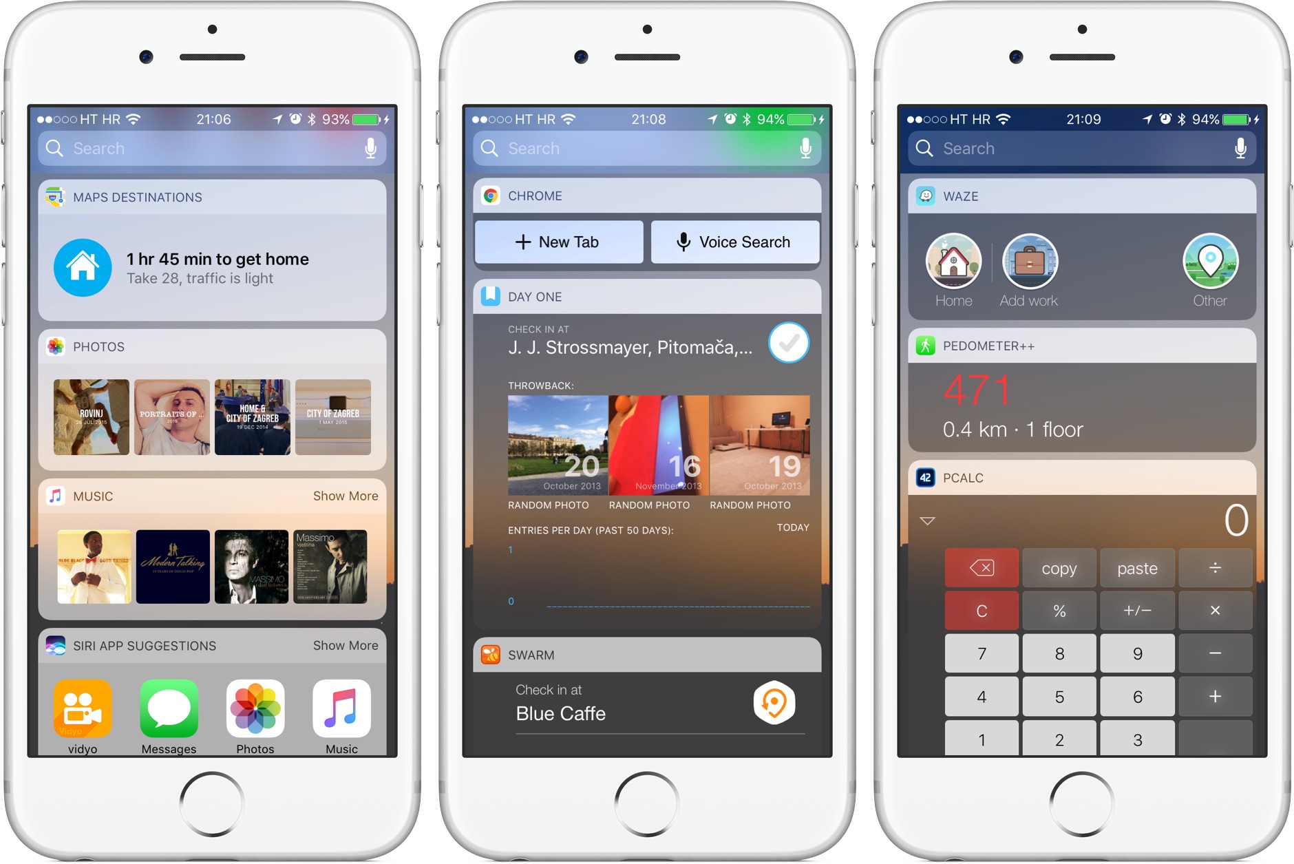 iOS 10 beta 5 dark widgets from apps silver iPhone screenshot 001