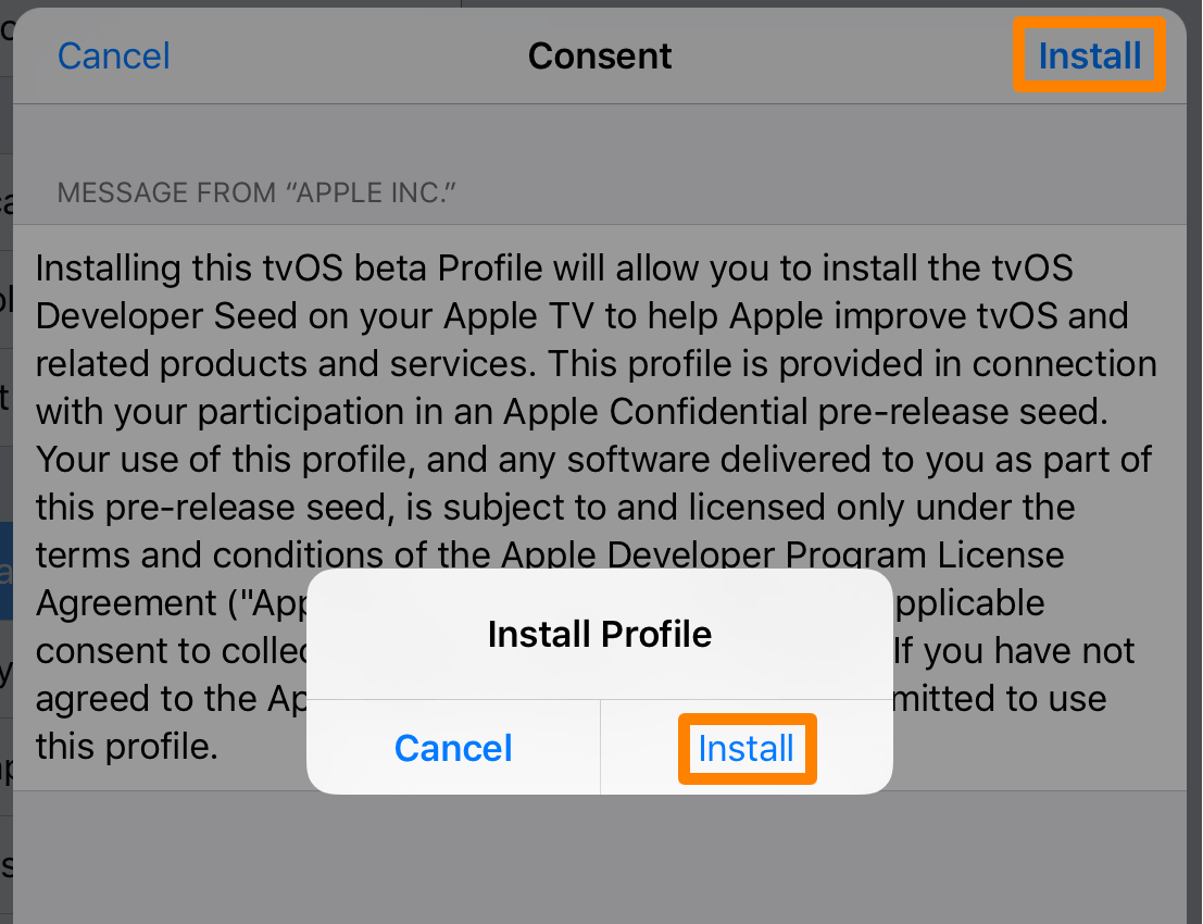 iOS Configuration Profile Install Twice