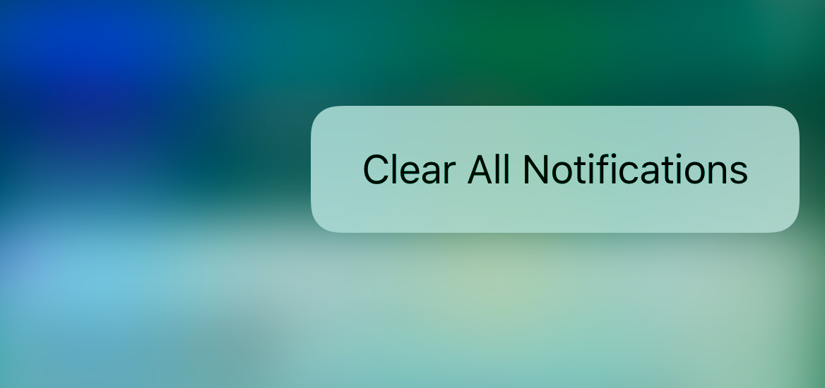 Clear All Notifications 3D Touch