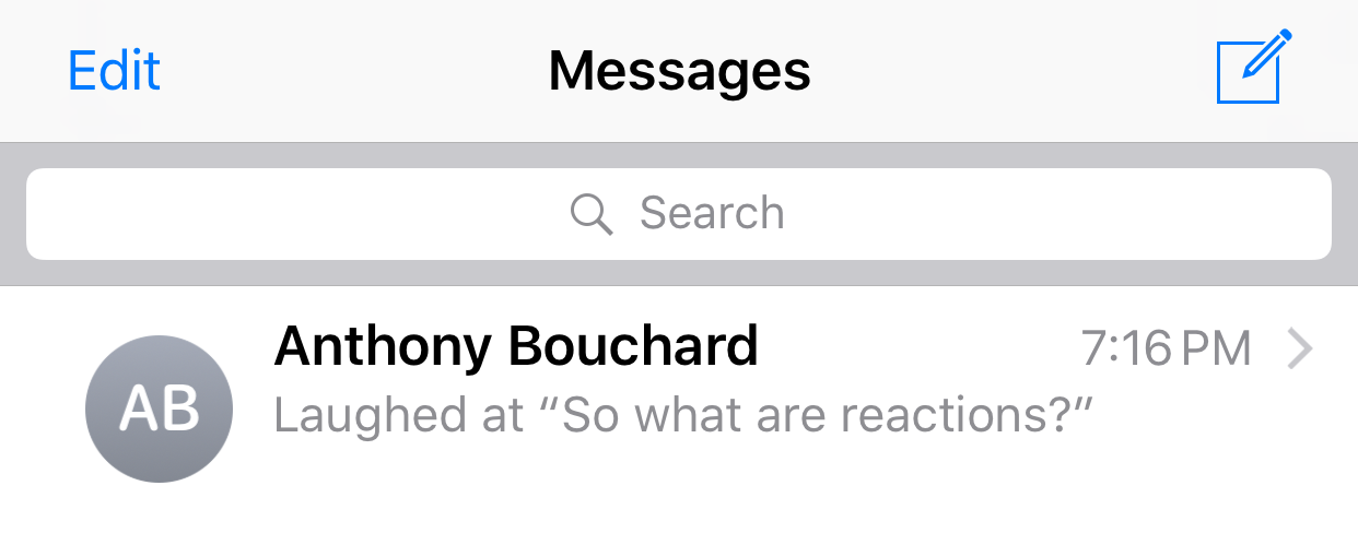iMessage Reactions Notifications