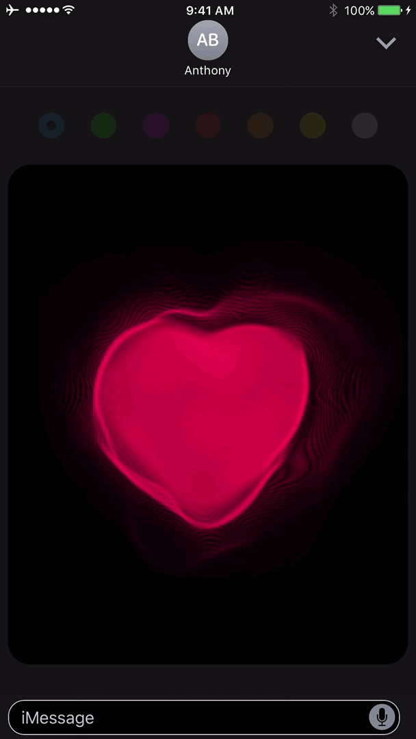 Digital Touch Heartbeat GIF