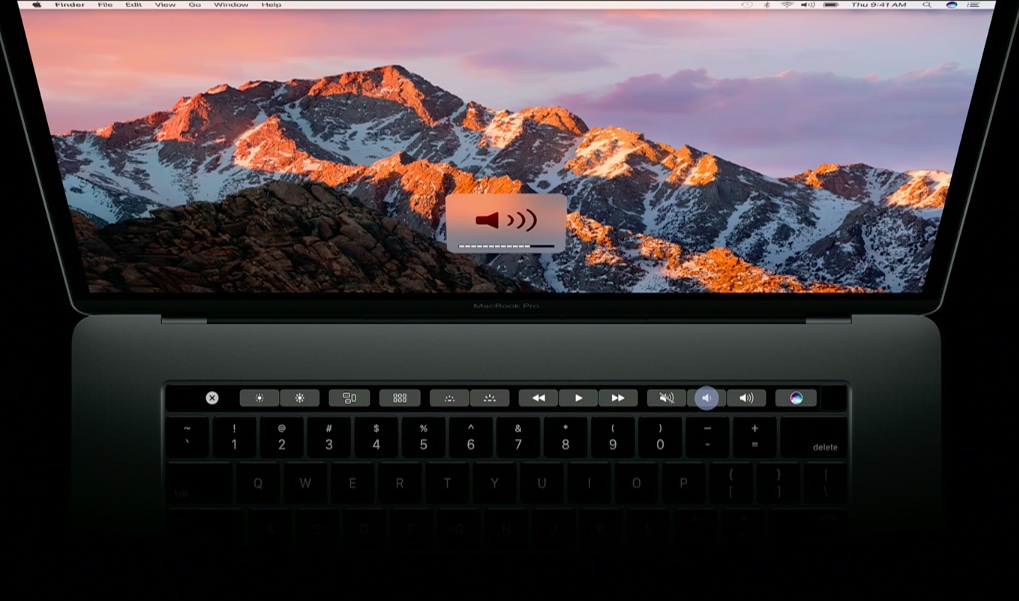 Traditional keys on Touch Bar