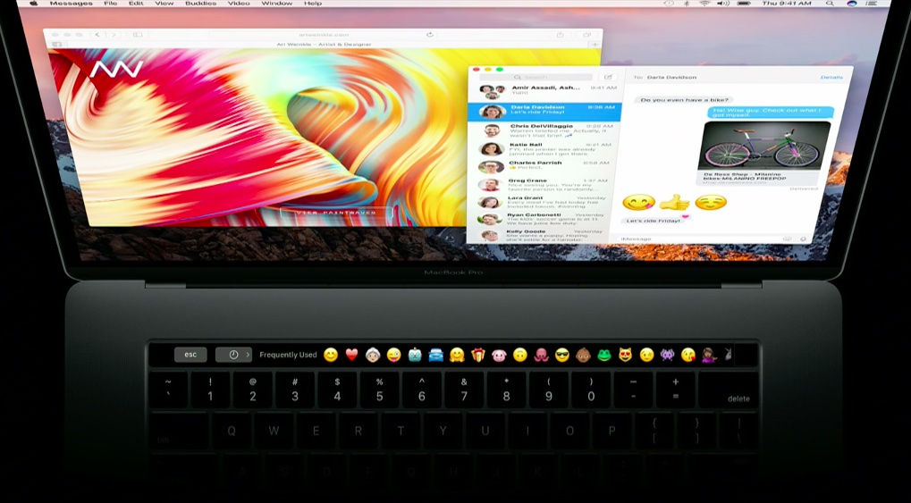 MacBook Pro Touch Bar emoji 003