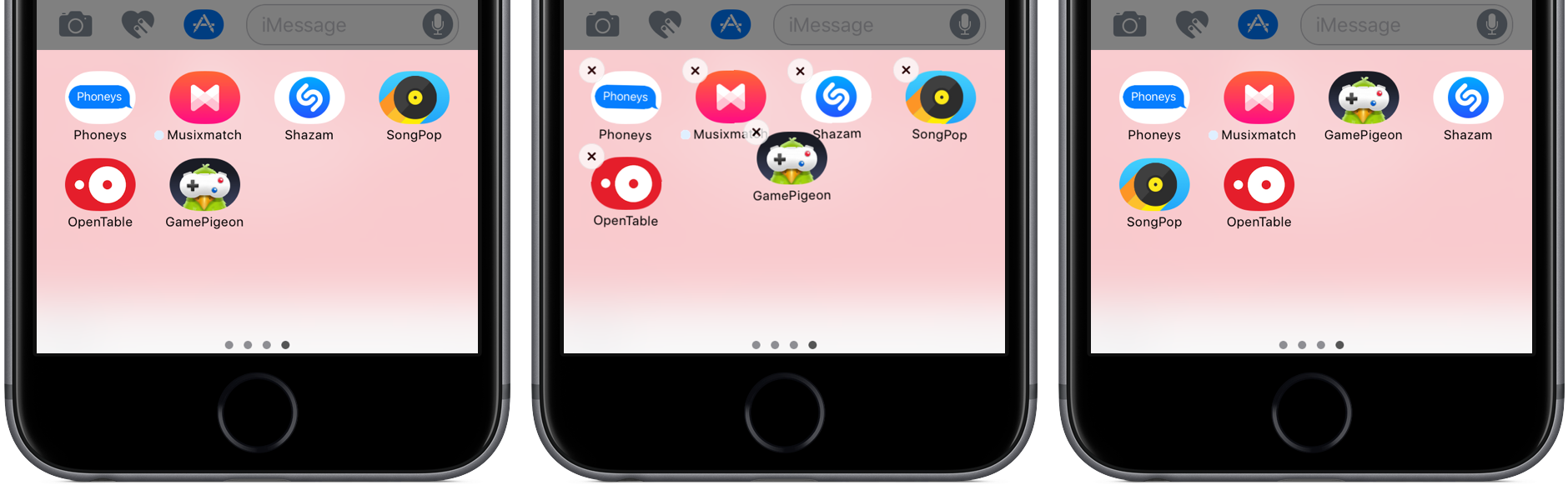 iOS 10 Messages organize apps iPhone screenshot 001