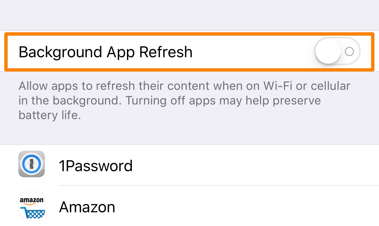 iOS Background App Refresh Data