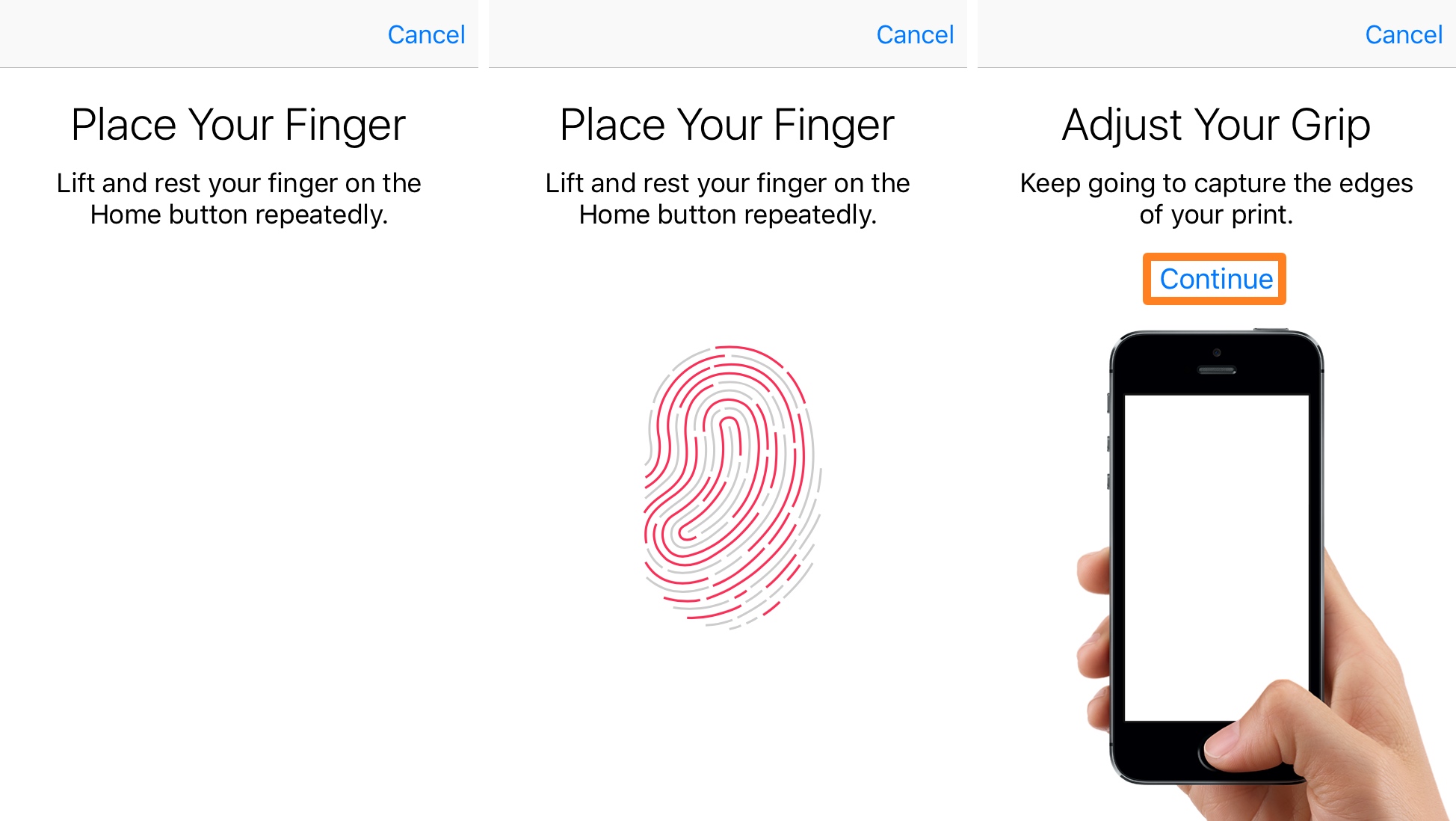 Add Touch ID Finger 2
